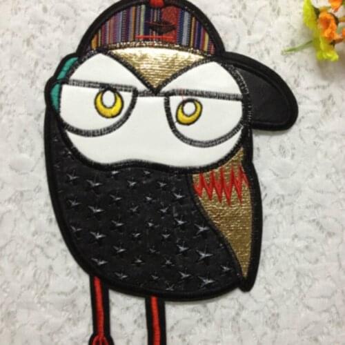 30pcs/Lot Embroidery Patches Letters Clothing Decoration Accessories Animal Cloth Leather Bird Diy Iron Heat Transfer Applique