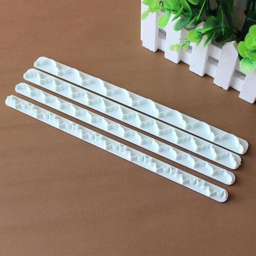 4Pcs/Set Cake Cutters Decorating Mountain Cloud Sugarcraft Tool Flower Cake Straight Edge Frill Fondant Ribbon Mold 2021 La X5W9