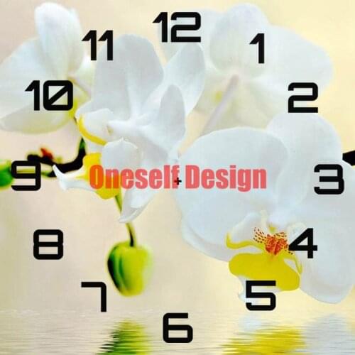 5d diamond painting clock flower diamond embroidery clock rhinestone pictures decoration home diamond art kit diy frame