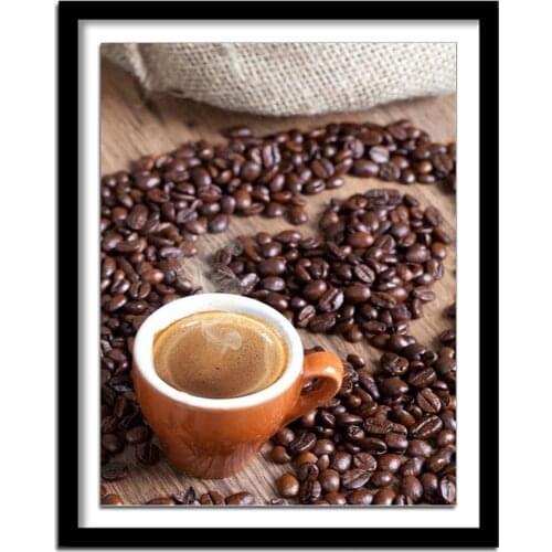 Diamant painting 5d diy diamond painting full square Diamond embroidery coffee diamond round diamant painting 301DD