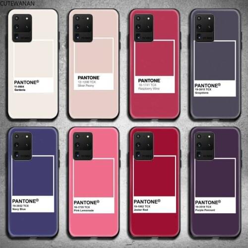 Caliente Pantone Phone Case for Samsung S20 plus Ultra S6 S7 edge S8 S9 plus S10 5G lite 2020