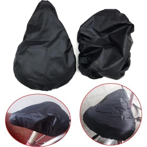 Bike seat waterproof rain cover and dust resistant bicycle saddle cover useful