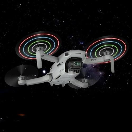 DJI MINI 2 Propellers Rechargeable Low-Noise Quick-Release Prop Folding LED Light Flash Propeller for DJI mini 2/mini se drone