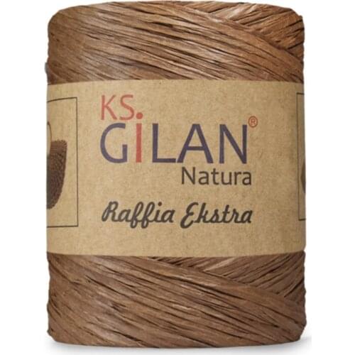Gilan Raffia Extra Bag Making Rope 250gr-kahverengi