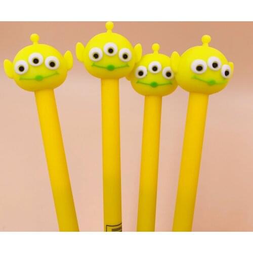 40 pcs/lot Three eyes Monster Gel Pen Cute 0.5 mm black ink Signature Pens School Office writing Supplies Promotional Gift