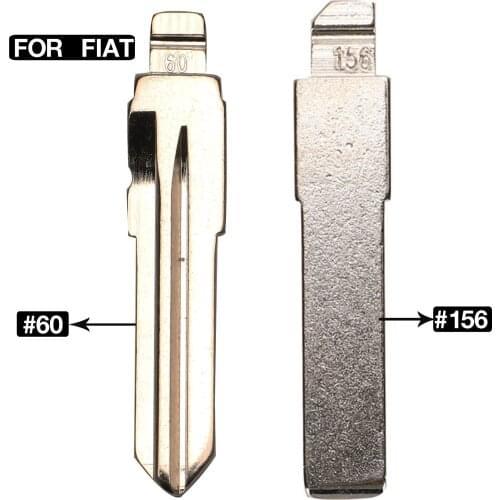 Kutery 10PCS/LOT Flip Smart Remote Car Key Blade For Fiat 500 Punto Ducato Stilo Panda GT15R SIP22 Uncut Key Blank Replacement