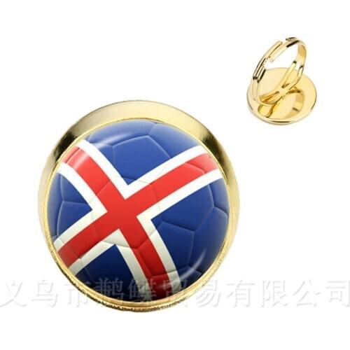Classic Football Rings 2018 World Cups National Flag Panama,Australia,Egypt,Argentina,Russia,Germany,Denmark,Poland,Soccer Souve