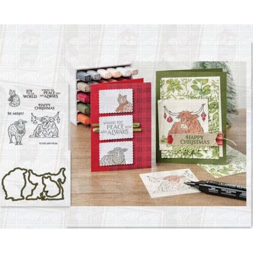 Animal Metal Cutting Dies and Stamps Scrapbooking Craft Stencil Album Paper Make Template Decor Design New Stamps And Dies