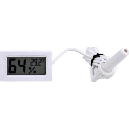 Mini LCD Digital Thermometer Hygrometer Temperature Indoor Convenient Temperature Humidity Sensor Meter Gauge Instruments Cable