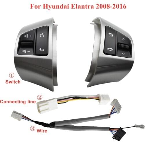 Bluetooth Call Modified Multi Functional Steering Wheel Switch Button For Hyundai Elantra HD 2008-2013