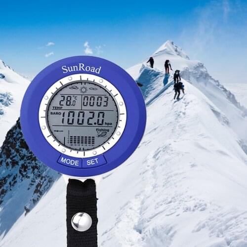 Multi-use Digital Fishing Barometer Outdoor Fishing Air Pressure Barometer Multifunction Temperature Height Gauge Altitude Meter