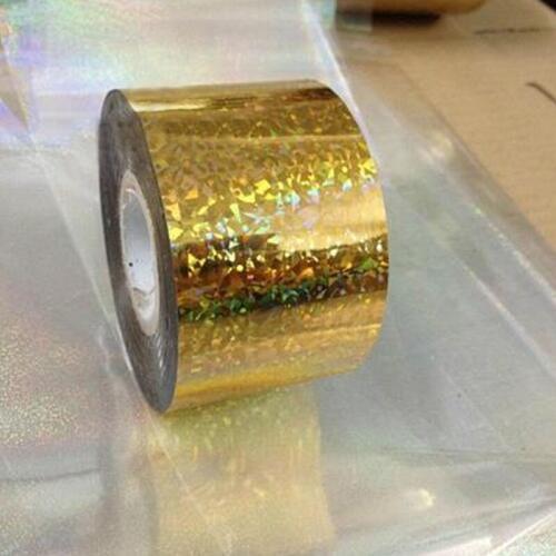 Fashion design nail transfer foil transfer film nail stickers Gold diamond 1roll