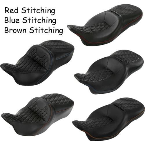 Motorcycle Rider Driver Passenger Seat For Harley Touring Road King Street Glide FLHX 09-20