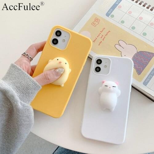 Squishy 3D Toys Rabbit Cat Case For Samsung Galaxy J2 Prime J3 J4 Core J5 2016 J6 Plus J7 J8 2018 Animals TPU Cover Soft Cases