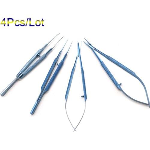 Stainless steel/Titanium alloy instruments set forcep needle holder scissor Ophthalmic instruments