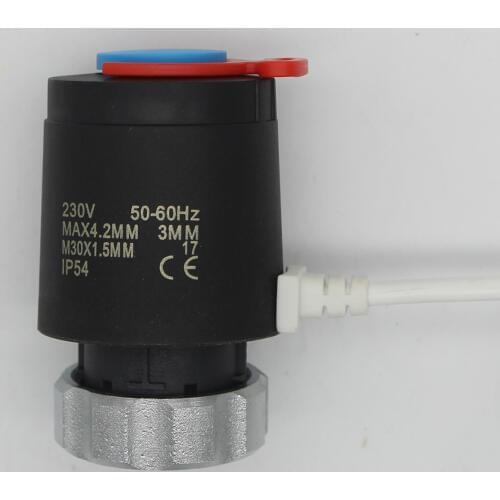 230V 24V NC normally closed electric thermal actuator for manifold underfloor flooring heating radiator 30X1.5