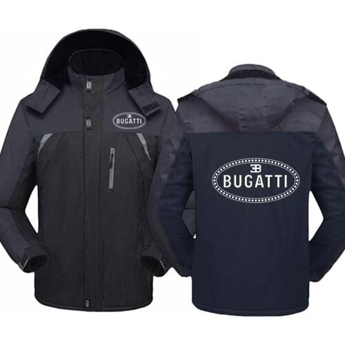 2021 Mens Bugatti Logo New Jacket Hooded Coats Cool Casual Zip Sweatshirt Sportswear Fashion hoodies Windbreaker Outerwear