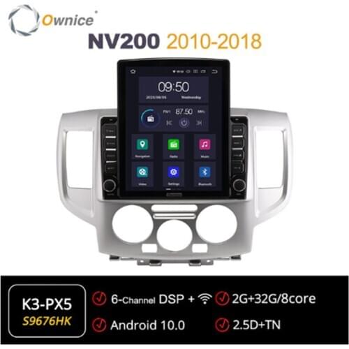 Ownice Android 10.0 Octa 8 Core Car Radio forNissan NV200 2010 2011 2012 2013 GPS Multimedia Stereo Player Tesla Style 4G LTE