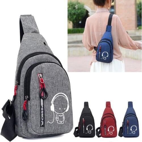 Casual Men Chest Pack Anti Theft Waist Bag Waterproof Travel Messenger Bags Fashion Male Shoulder Handbag