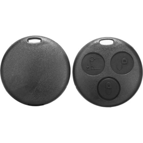 Durable 1pcs 3 Button Remote Key Fob Case Car Key Shell Pad Accessories Fit For Mercedes Benz Smart Two 450