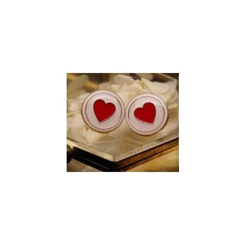 10 pieces New Fashion metal Red heart jacket buttons Accessories Overcoat coat Sweater shirt Button 18mm Free shipping