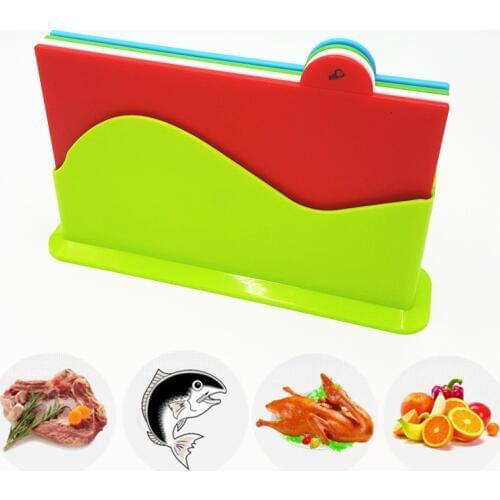 Vegetable cutting board Kitchen cutting board,separate cutting board, 4 pieces / set of kitchen utensils, cutting block 3