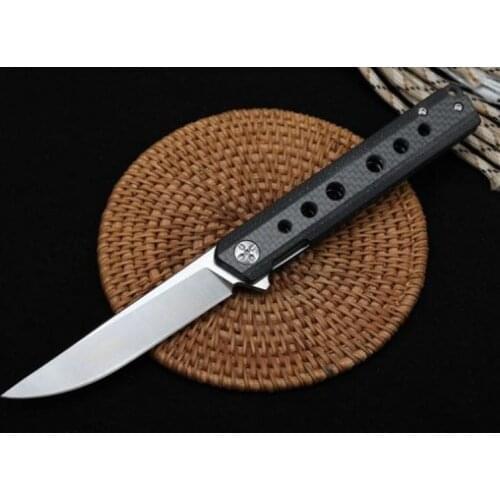Light Sword I Pocket Folding Knife D2 Blade Steel+carbon Fiber Handle Tactical Rescue Hunting Fishing EDC Survival Tool Knives