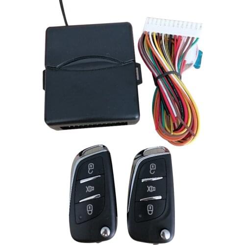 Universal Car Auto Keyless Entry System Button Start Stop LED Keychain Central Kit Door Lock with Remote Control