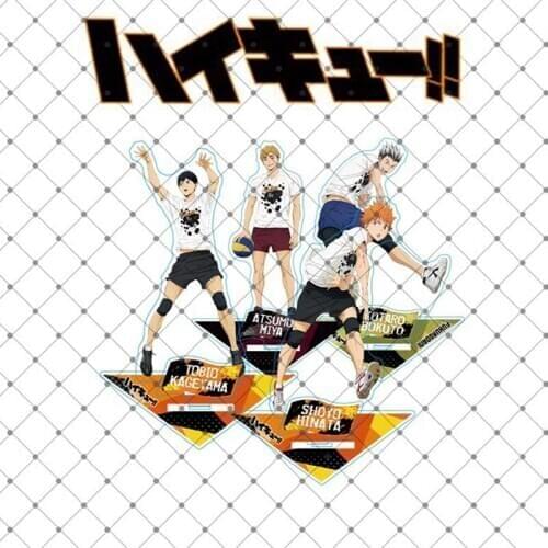 Japanese Anime Haikyuu!! Acrylic Stand Figure Model Plate Holder Cake Topper Toys Desktop Decor for Kids Boy gift