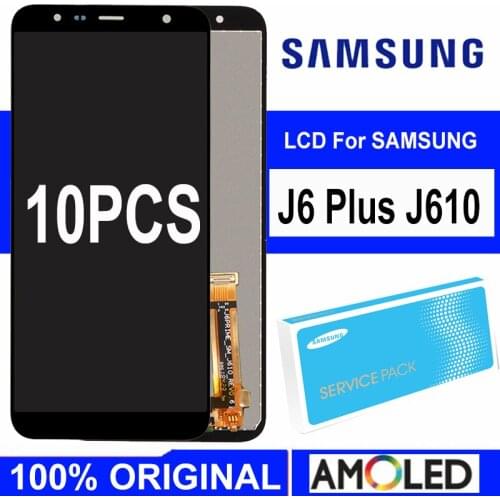 10PCS/LOT 6.0'' LCD Display for SAMSUNG Galaxy J6 Plus J6+ J610 J610F J610FN LCD Touch Screen Digitizer Assembly Repair Parts