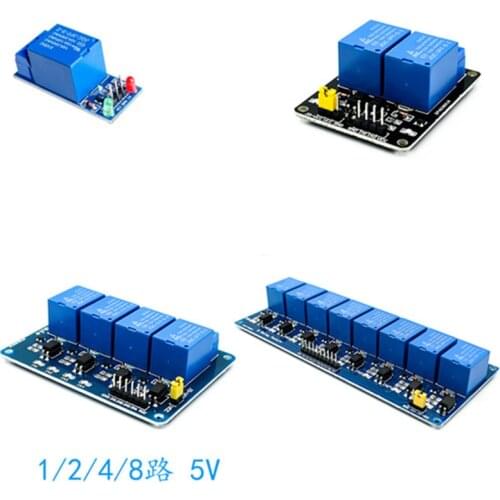 1 2 4 8 channel 5V relay module with optocoupler. Relay Output 1 2 4 8 way relay module In stock For ARDUINO