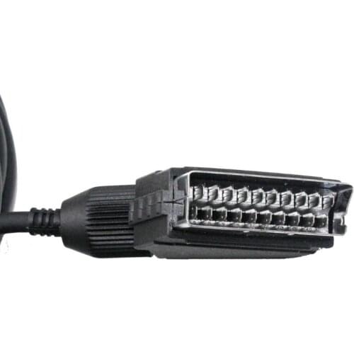 1.8m / 6ft RGB SCART Cable High Difination for TV AV, RGB Cable Suitable for X 360 Game Console