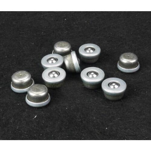 10 PCS Dia 8mm Ball Metal Transfer Bearing Unit Conveyor Roller CY-8H