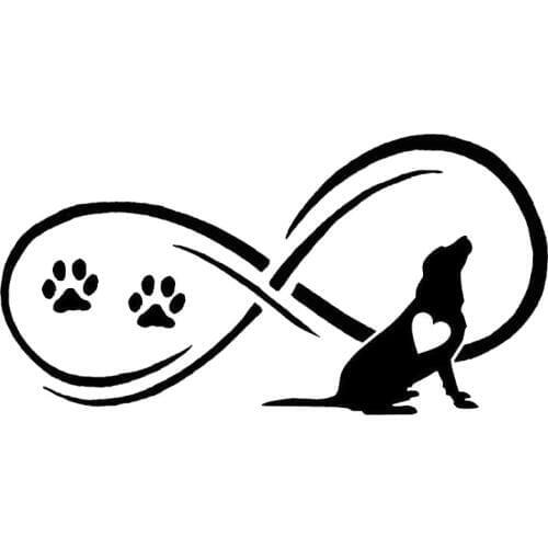 17.8*9CM Labrador Retreiver Dog Creative Cartoon Decals Car Styling Window Decorative Stickers Black/Sliver C6-1007