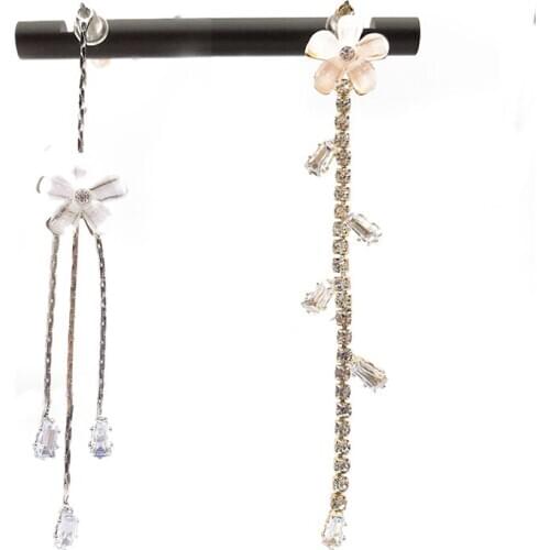 2020New 50Pcs Resin Flower Zircon Tassel Button for DIY Jewerly Eariing and Necklace Pendant Accessories CY08-CY09