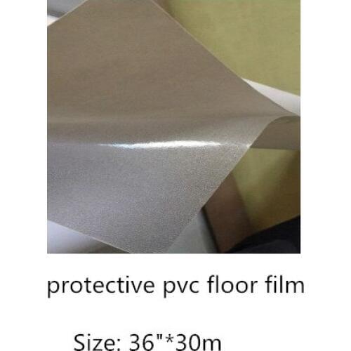 36"*30m pvc floor film/protective pvc floor film white release paper