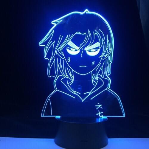 Anime Scissor Seven Nightlight Fans Bedroom Decoration Holiday Birthday Gifts Remote Control Colors Table Light Dropship Best