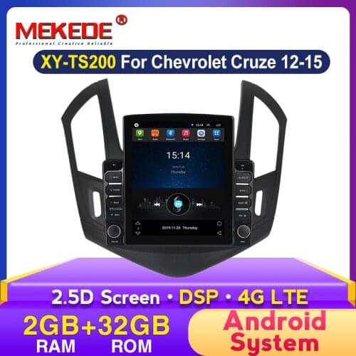 Android Vertical Screen Tesla 9.7'' Car Radio Multimedia Video Player Navigation GPS for Chevrolet Cruze 2013 2014 2015 Stereo