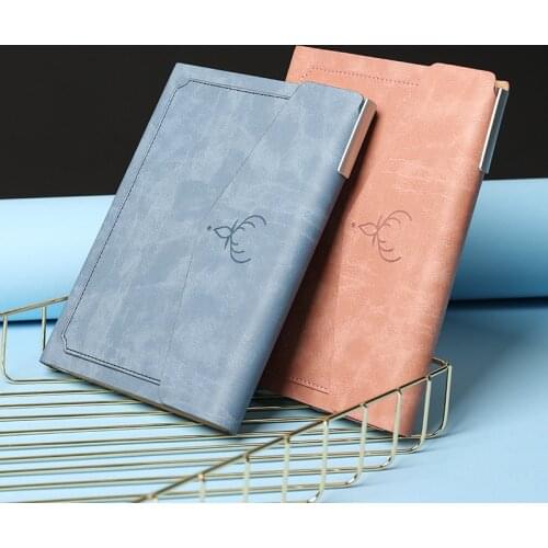 Hardcover A5 Journals Magnetic Button Notebook Retro Diary Business Style Journal Notepad Agenda Office School Writing Gift