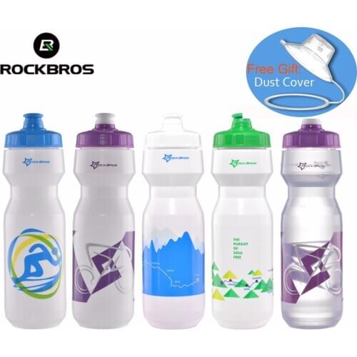ROCKBROS 750ML Bicycle Water Bottle MTB Cycling Bike Portable Kettle Water Bottle Plastic Outdoor Sports Jug Road Bike Drinkware