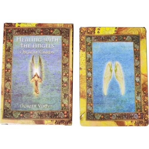 Healing With The Angels oracle Cards Tarot Deck cards read the mythic fate divination for fortune games