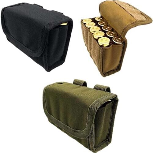 10 Round Shot Shotshell Reload Holder Molle Pouch for 12 Gauge/20G Magazine Pouch Ammo Round Cartridge Holder