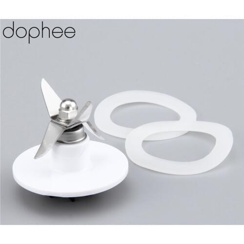 Dophee 3pcs Replacement Blade Cutter & Two Rubber Gasket Part Fit for Cuisinart Blender Easy To Install White HOT SALE
