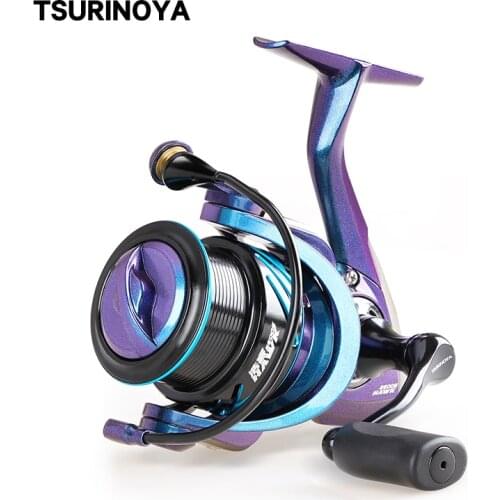 TSURINOYA 2000S 2500S 3000S Shallow Spool Spinning Reel HAWK 5.2:1 7kg Drag Long Casting Fishing Wheel Stainless Steel Bearing