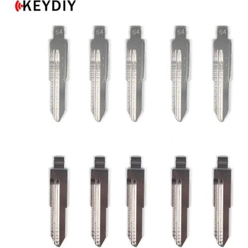 KEYDIY 10 pcs/lot Metal Blank Uncut Flip KD Remote Key Blade 64# For MAZDA M3 M6 Replacement