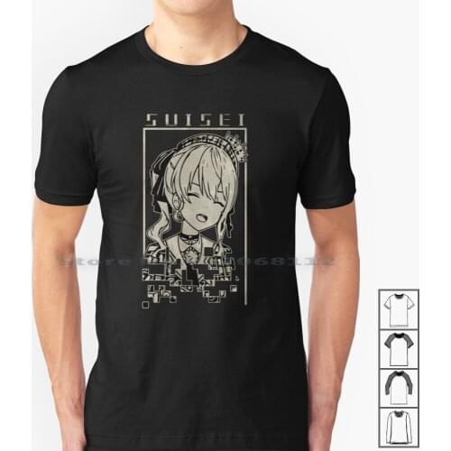 Suisei The Tetris Queen Hololive Classic T-Shirt T Shirt 100% Cotton Suisei The Tetris Queen Hololive Creative Trending Vintage