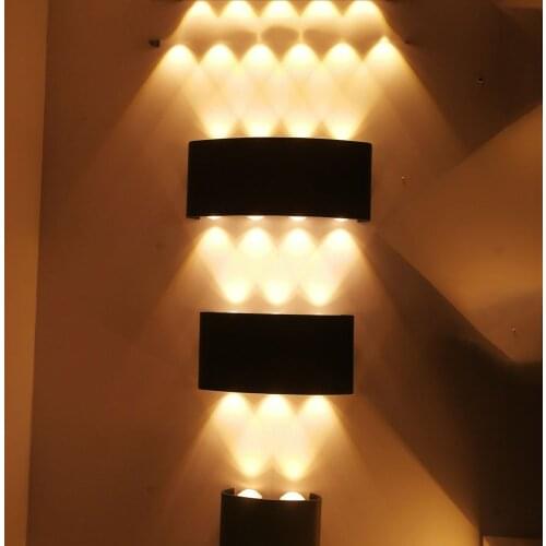 Beautiful minimalist led wall light living room bedroom bedside background aisle wall lamp interior design decoration fixtures