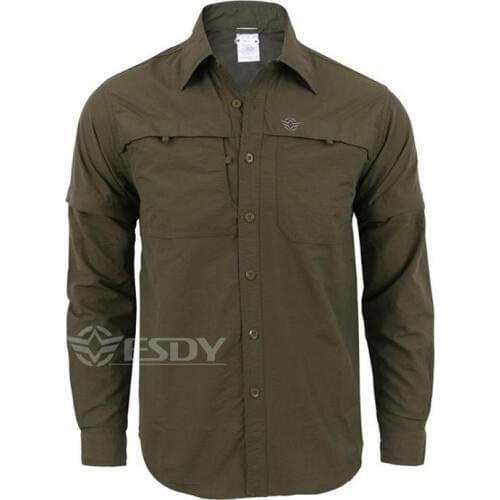 Hot 2020 Outdoor ESDY Sport TAD soldier Cargo camping hiking shirt removable Cargo designs hunting tracksuit Shirt Men