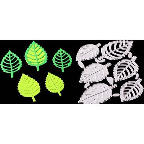 3Pcs Leaves Shaped Metal Cutting Dies DIY Scrapbook Photo Album Paper Card Decorative Stencil Craft Embossing Die Cuts Tools
