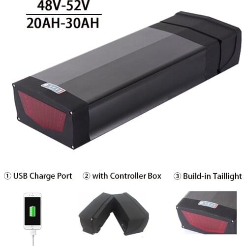 Powerful 48V 20Ah 24.Ah 31.5Ah Rear Rack eBike Battery 52V 17.5Ah Quality 18650 Cells for Bafang 500W 750W 1000W Bicycle Motor